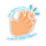 Un Aplauso para mami y papi por que en verdad rompieron Sticker