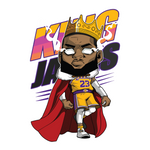 King Lebron James Sticker