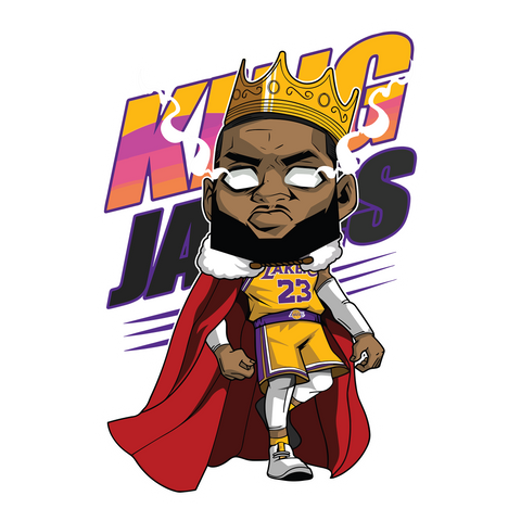 King Lebron James Sticker