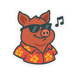 Lechon Playero Sticker